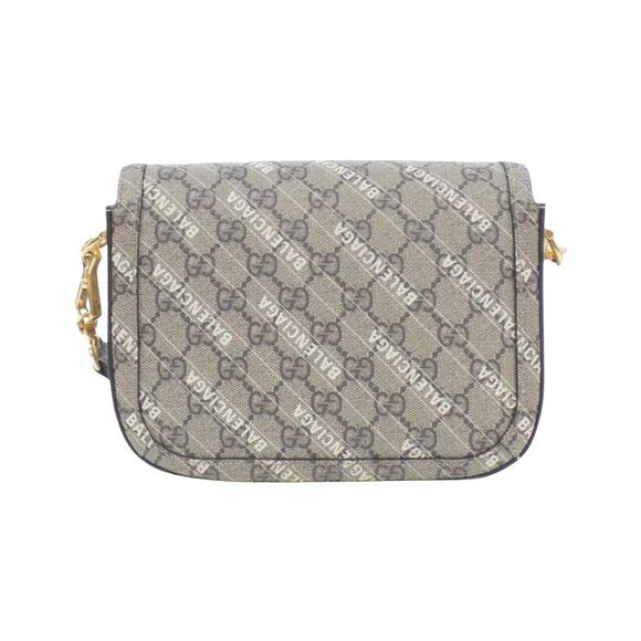 Gucci Horsebit Grey Canvas Shoulder Bag (Pre-Owned) - Picture 2 of 9